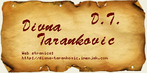 Divna Taranković vizit kartica